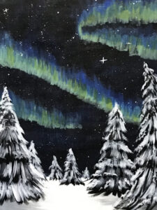 Paint the Town: Snowy Northern Lights @ Blendz Winery & Bar